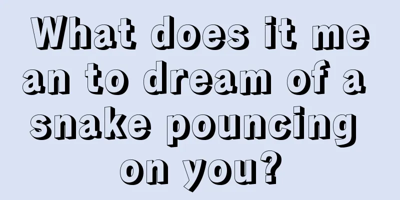 What does it mean to dream of a snake pouncing on you?