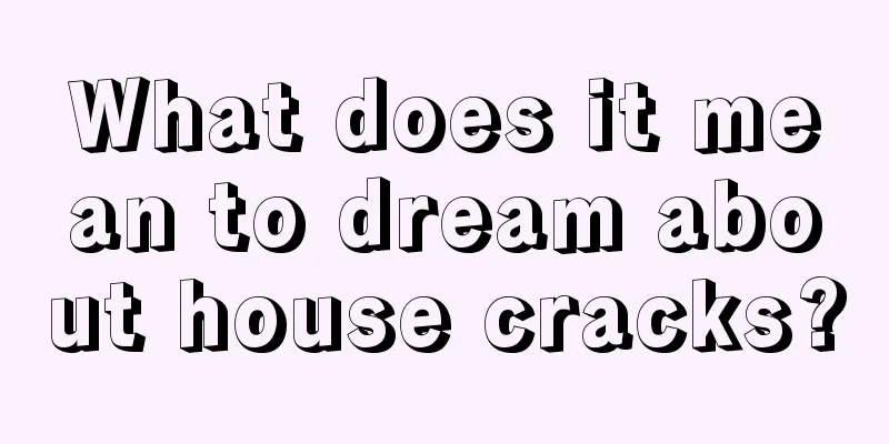 What does it mean to dream about house cracks?