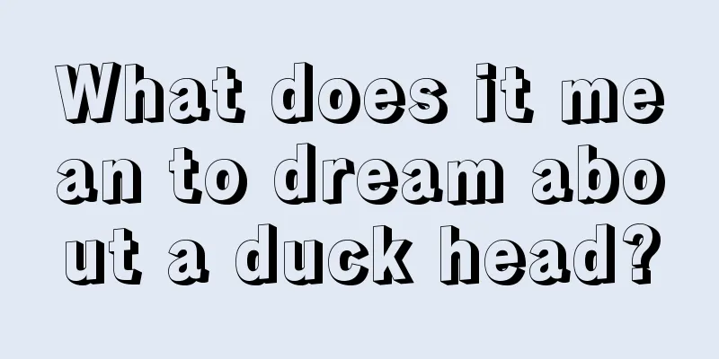 What does it mean to dream about a duck head?