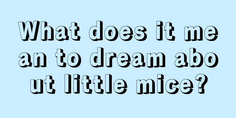 What does it mean to dream about little mice?