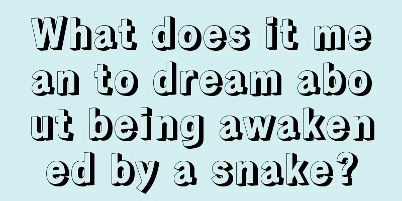 What does it mean to dream about being awakened by a snake?