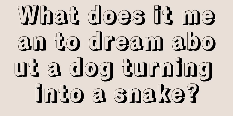 What does it mean to dream about a dog turning into a snake?