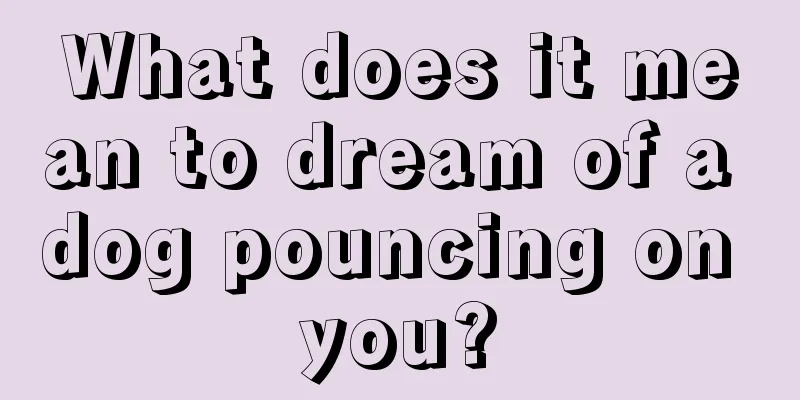 What does it mean to dream of a dog pouncing on you?