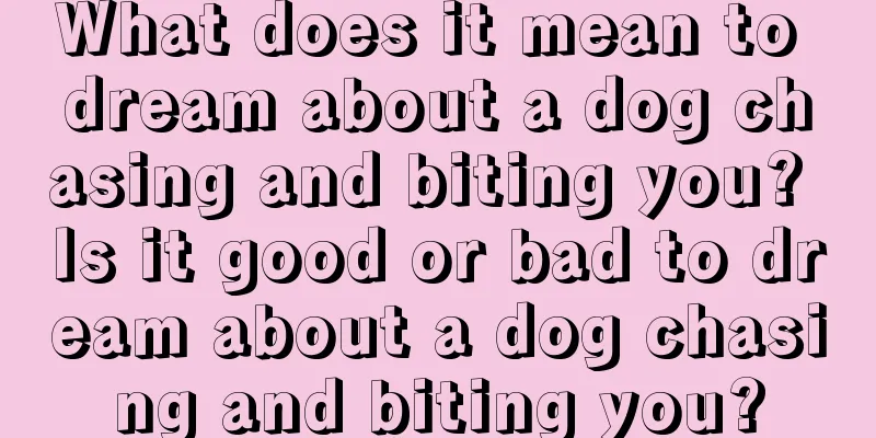 What does it mean to dream about a dog chasing and biting you? Is it good or bad to dream about a dog chasing and biting you?