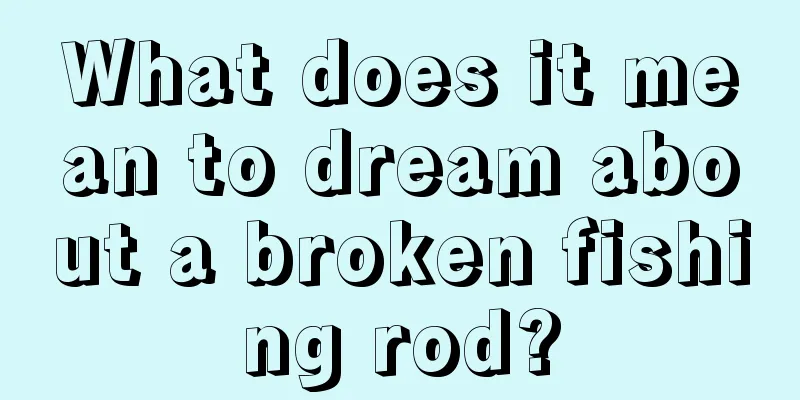 What does it mean to dream about a broken fishing rod?