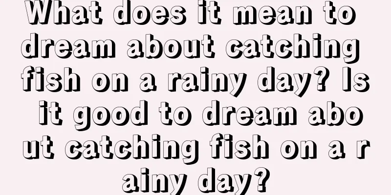 What does it mean to dream about catching fish on a rainy day? Is it good to dream about catching fish on a rainy day?