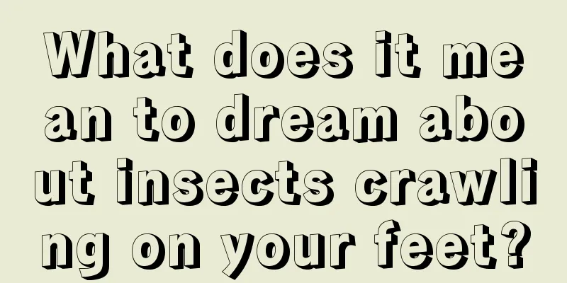 What does it mean to dream about insects crawling on your feet?