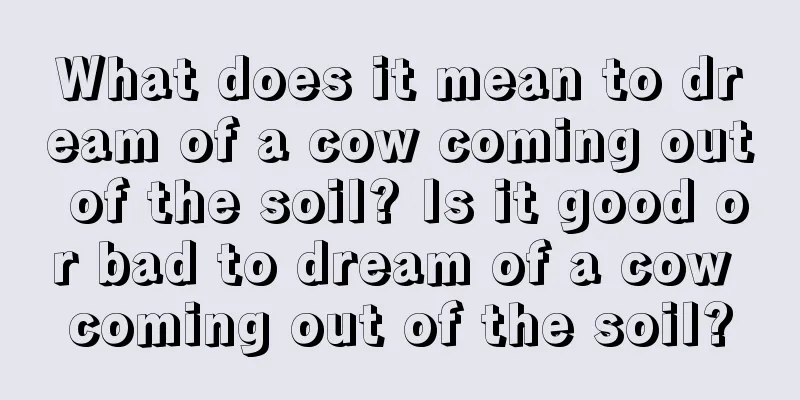 What does it mean to dream of a cow coming out of the soil? Is it good or bad to dream of a cow coming out of the soil?