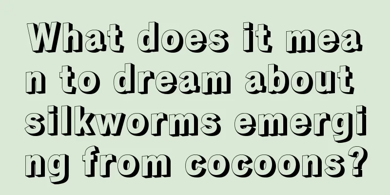 What does it mean to dream about silkworms emerging from cocoons?