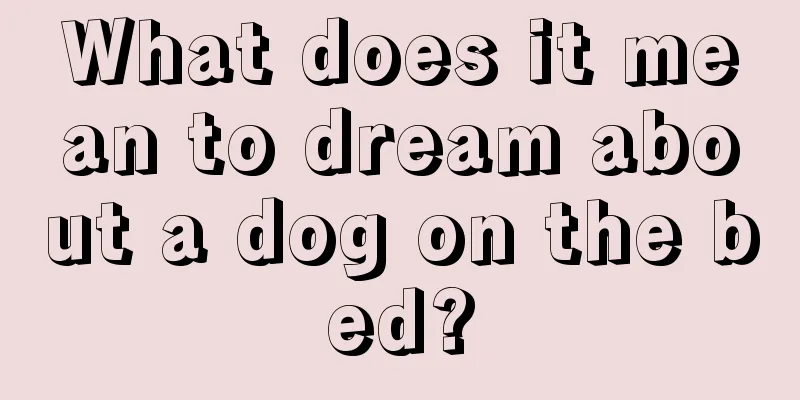 What does it mean to dream about a dog on the bed?