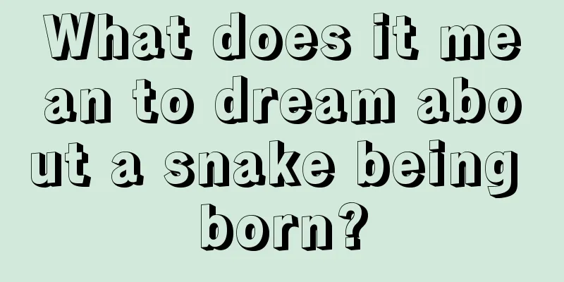 What does it mean to dream about a snake being born?