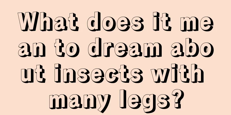 What does it mean to dream about insects with many legs?