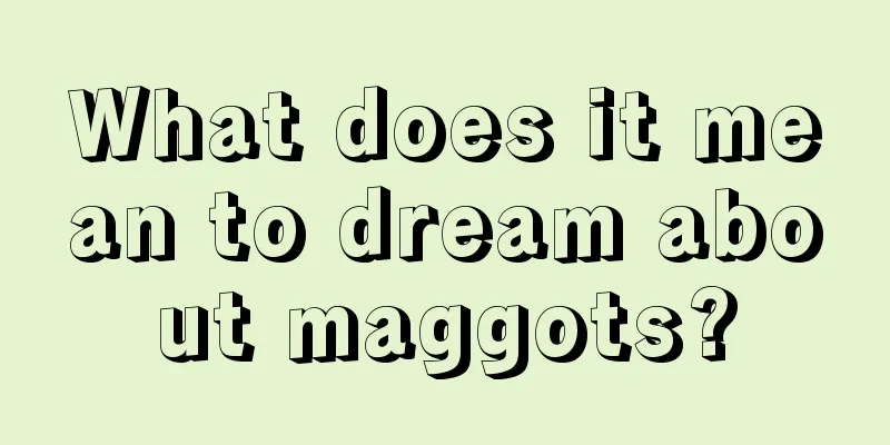 What does it mean to dream about maggots?