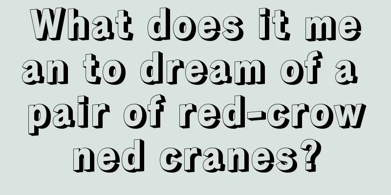 What does it mean to dream of a pair of red-crowned cranes?