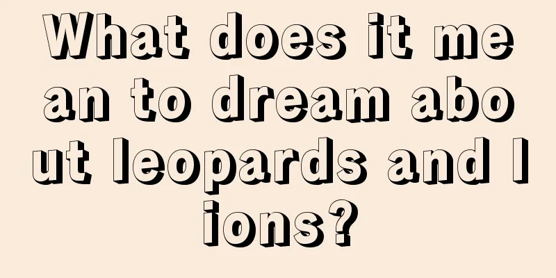 What does it mean to dream about leopards and lions?