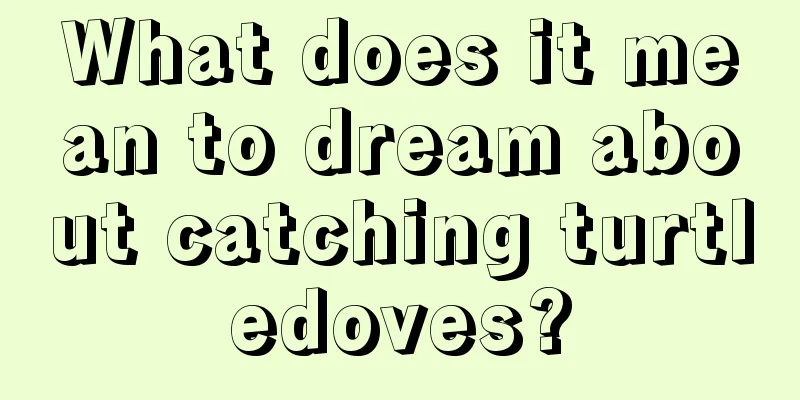 What does it mean to dream about catching turtledoves?