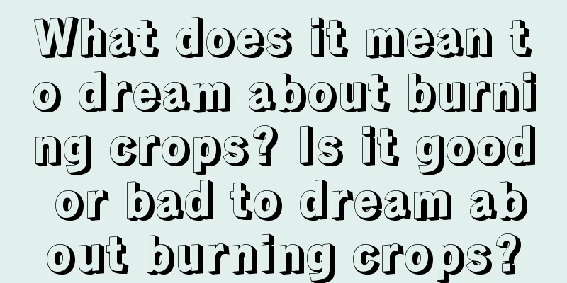 What does it mean to dream about burning crops? Is it good or bad to dream about burning crops?