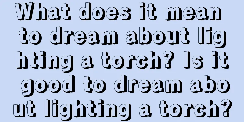 What does it mean to dream about lighting a torch? Is it good to dream about lighting a torch?