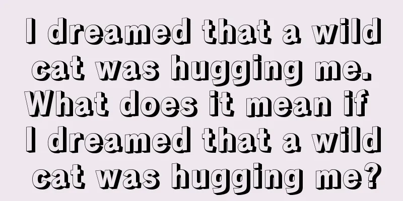 I dreamed that a wild cat was hugging me. What does it mean if I dreamed that a wild cat was hugging me?