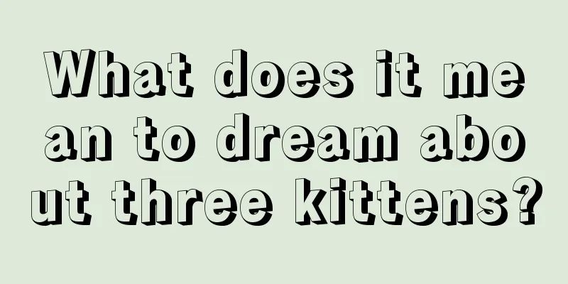 What does it mean to dream about three kittens?