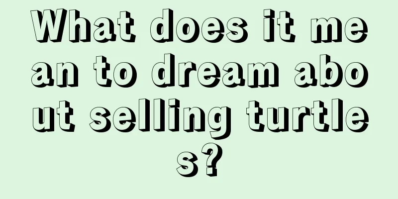 What does it mean to dream about selling turtles?