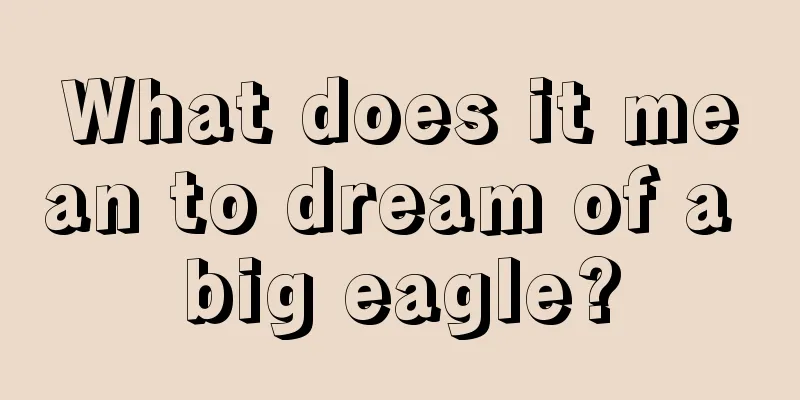 What does it mean to dream of a big eagle?