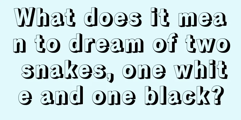 What does it mean to dream of two snakes, one white and one black?