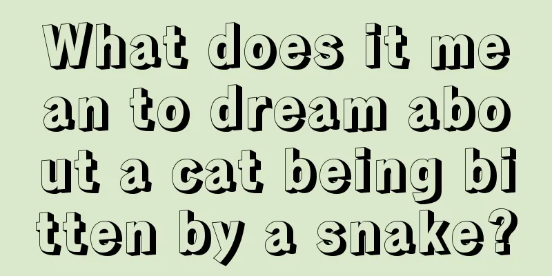 What does it mean to dream about a cat being bitten by a snake?