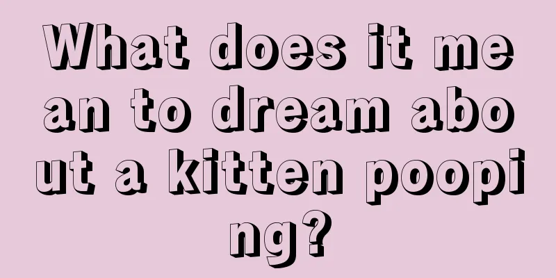 What does it mean to dream about a kitten pooping?