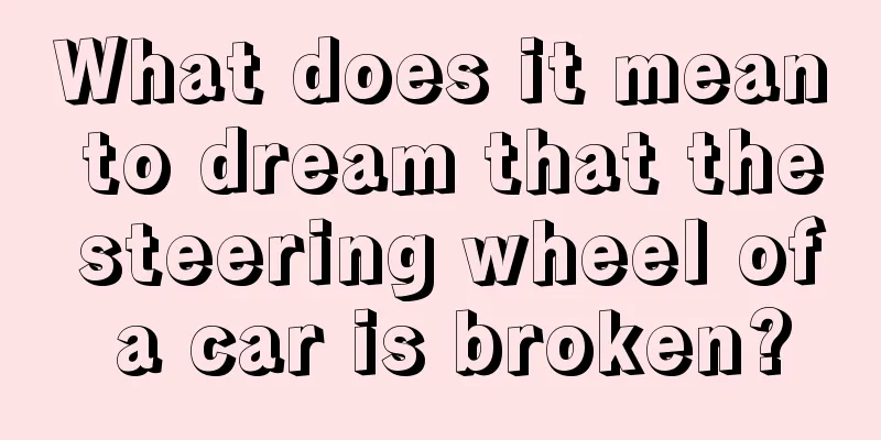 What does it mean to dream that the steering wheel of a car is broken?