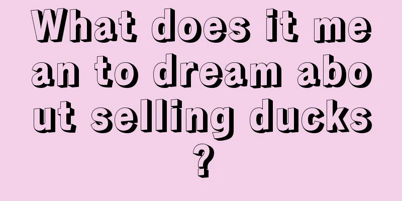 What does it mean to dream about selling ducks?