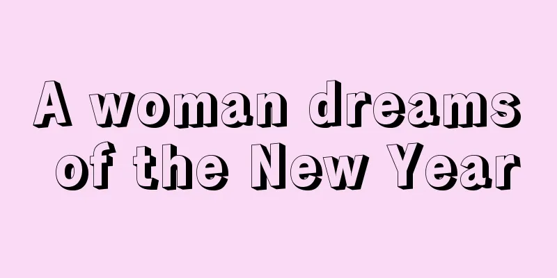 A woman dreams of the New Year