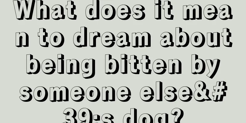 What does it mean to dream about being bitten by someone else's dog?