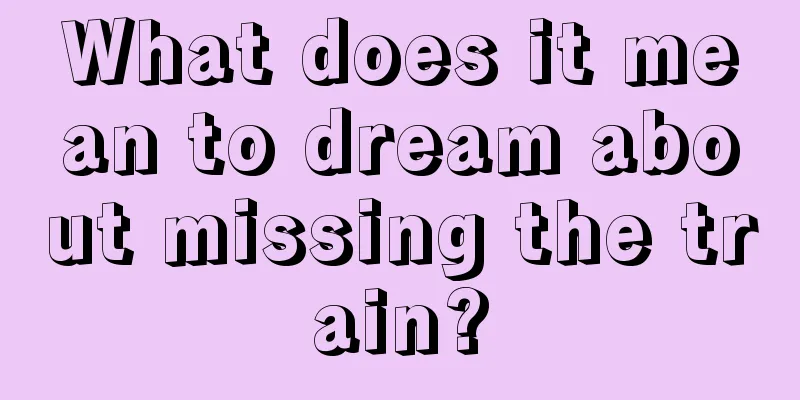 What does it mean to dream about missing the train?