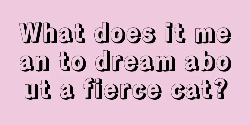 What does it mean to dream about a fierce cat?