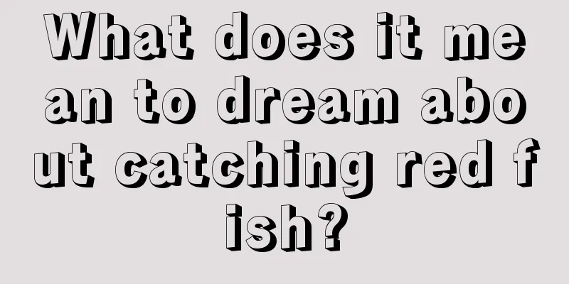 What does it mean to dream about catching red fish?