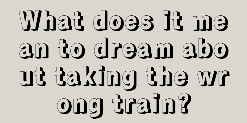 What does it mean to dream about taking the wrong train?