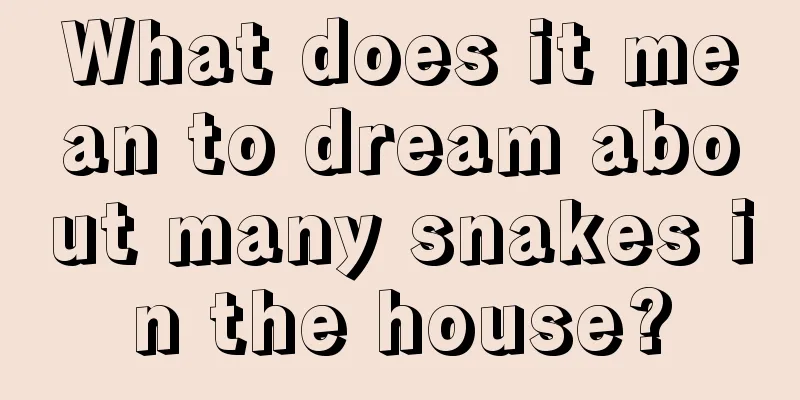 What does it mean to dream about many snakes in the house?