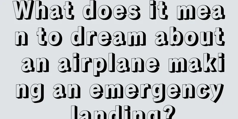 What does it mean to dream about an airplane making an emergency landing?