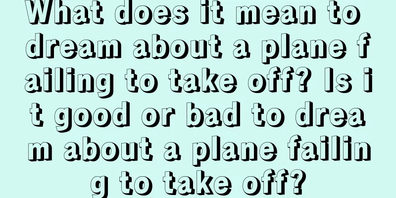 What does it mean to dream about a plane failing to take off? Is it good or bad to dream about a plane failing to take off?