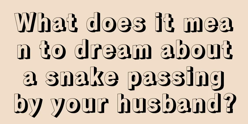 What does it mean to dream about a snake passing by your husband?