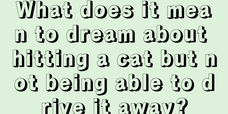 What does it mean to dream about hitting a cat but not being able to drive it away?