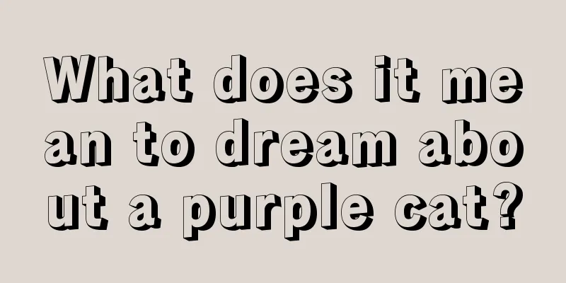 What does it mean to dream about a purple cat?