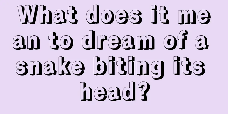 What does it mean to dream of a snake biting its head?