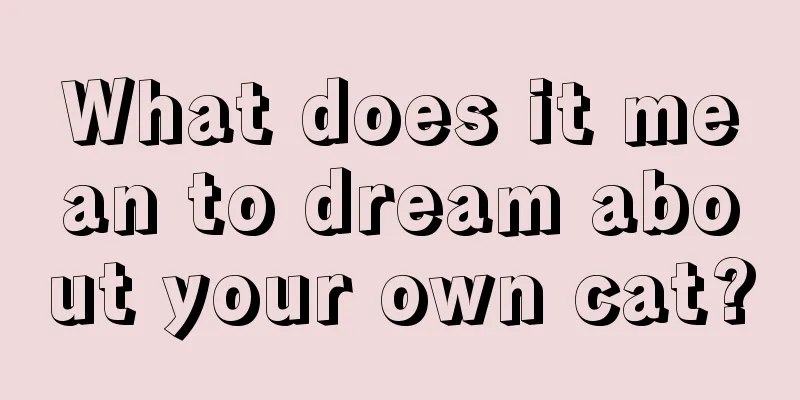 What does it mean to dream about your own cat?