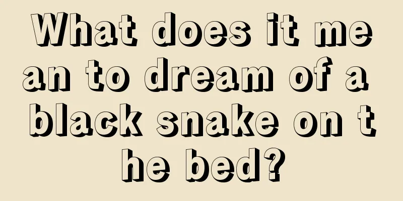 What does it mean to dream of a black snake on the bed?