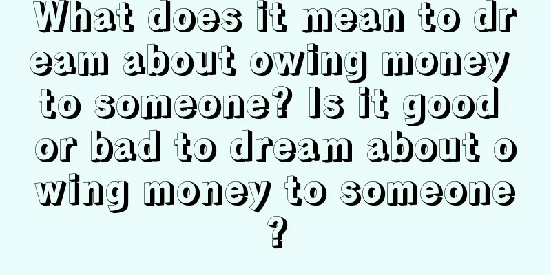 What does it mean to dream about owing money to someone? Is it good or bad to dream about owing money to someone?