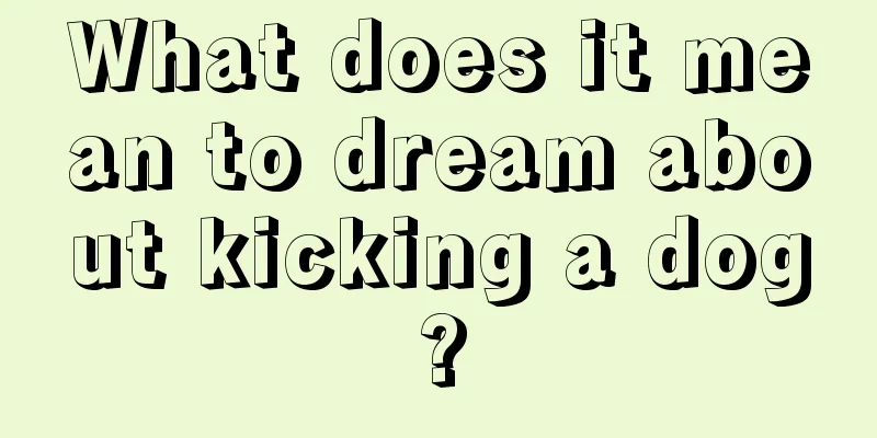 What does it mean to dream about kicking a dog?