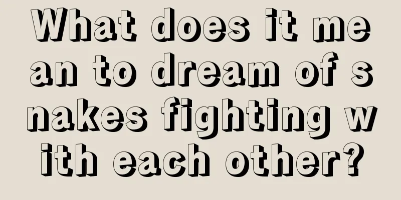 What does it mean to dream of snakes fighting with each other?