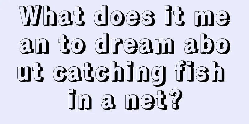 What does it mean to dream about catching fish in a net?